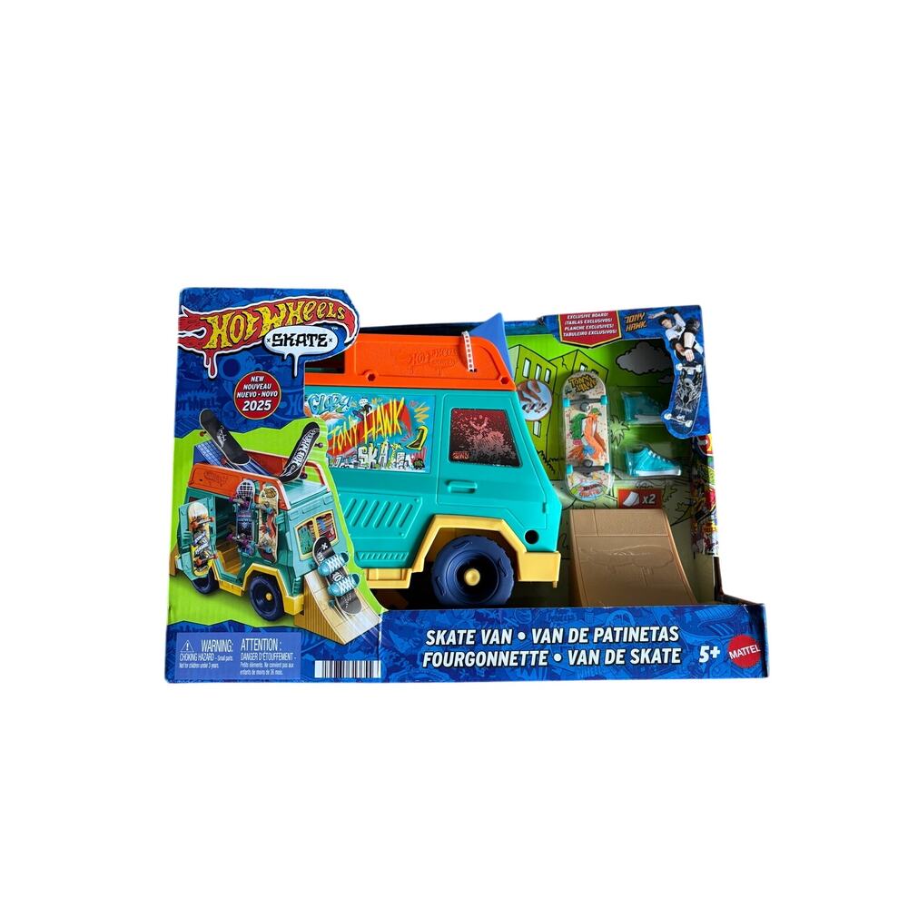 Hot Wheels Skate Tony Hawk Skate Van Playset Fingerboard 2025 JGG91 NIB